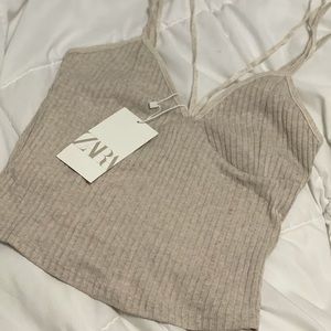Zara ribbed tank